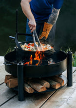 Lade das Bild in den Galerie-Viewer, Multifunktionale Feuerschale „MONTANA X“ 60 cm mit Grillrost 50 cm - Cook King - Shop