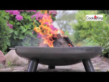 Laden und Abspielen von Videos im Galerie-Viewer, Cook King Feuerschale BALI Ø 60 cm – Massiver Naturstahl, handgefertigt in Europa - Produktvideo