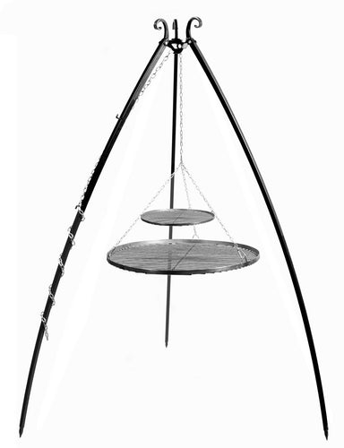 Schwenkgrill 200 Cm - Doppelrost Aus Rohstahl 70 Cm 40 Cm - Cook King - Shop