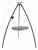 Schwenkgrill 200 cm - Grillrost Rohstahl 60 cm mit Kurbel