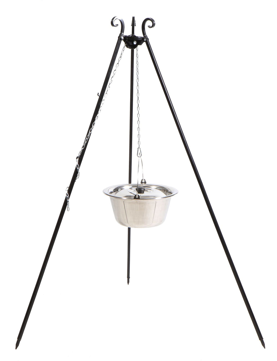 Dreibein 180 cm mit Edelstahltopf 14 l - Cook King - Shop