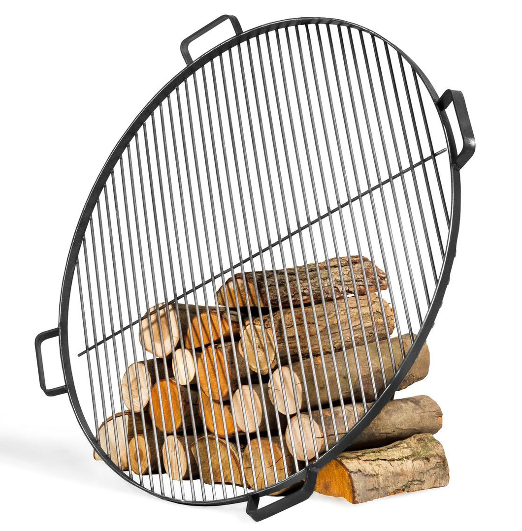 Grillrost mit 4 Griffen aus Rohstahl 80 cm - Cook King - Shop