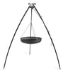 Wok Am Dreibein, 200 Cm Höhe, Rohstahl, 70 Cm Durchmesser