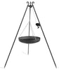 Wok Am Dreibein, 180 Cm Höhe, Rohstahl, 70 Cm Durchmesser Kurbel