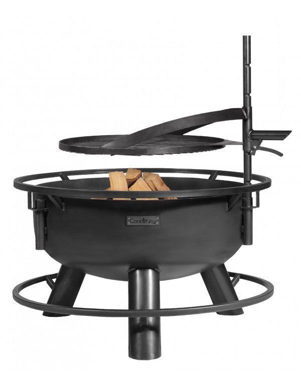 Multifunktionale Feuerschale Premium „BANDITO“ 70 cm, mit Grillrost 50 cm