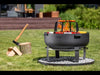 Hoher Grillrost für eine Grillplatte 78 cm und 82 cm