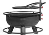 Cook King Feuerschale BANDITO Premium Ø 80 cm mit Grillrost Ø 60 cm – Massiver Naturstahl, handgefertigt in Europa