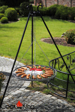 Lade das Bild in den Galerie-Viewer, Schwenkgrill 180 Cm Mit Grillrost Aus Rohstahl 60 Cm - Cook King - Shop
