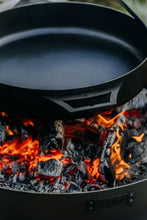 Lade das Bild in den Galerie-Viewer, Multifunktionale Feuerschale „MONTANA X“ 80 cm Mit Grillrost 60 cm - Cook King - Shop
