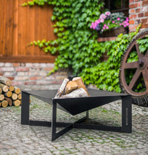 Lade das Bild in den Galerie-Viewer, Feuerschale „CUBA“ 70x70 cm für Garten und Terrasse - Cook King - Shop
