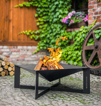 Lade das Bild in den Galerie-Viewer, Feuerschale „CUBA“ 70x70 cm für Garten und Terrasse - Cook King - Shop
