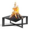 Cook King Feuerschale CUBA 70 × 70 cm – Massiver Naturstahl, handgefertigt in Europa