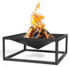Cook King Feuerschale SQUARE 70 × 70 cm – Massiver Naturstahl, handgefertigt in Europa